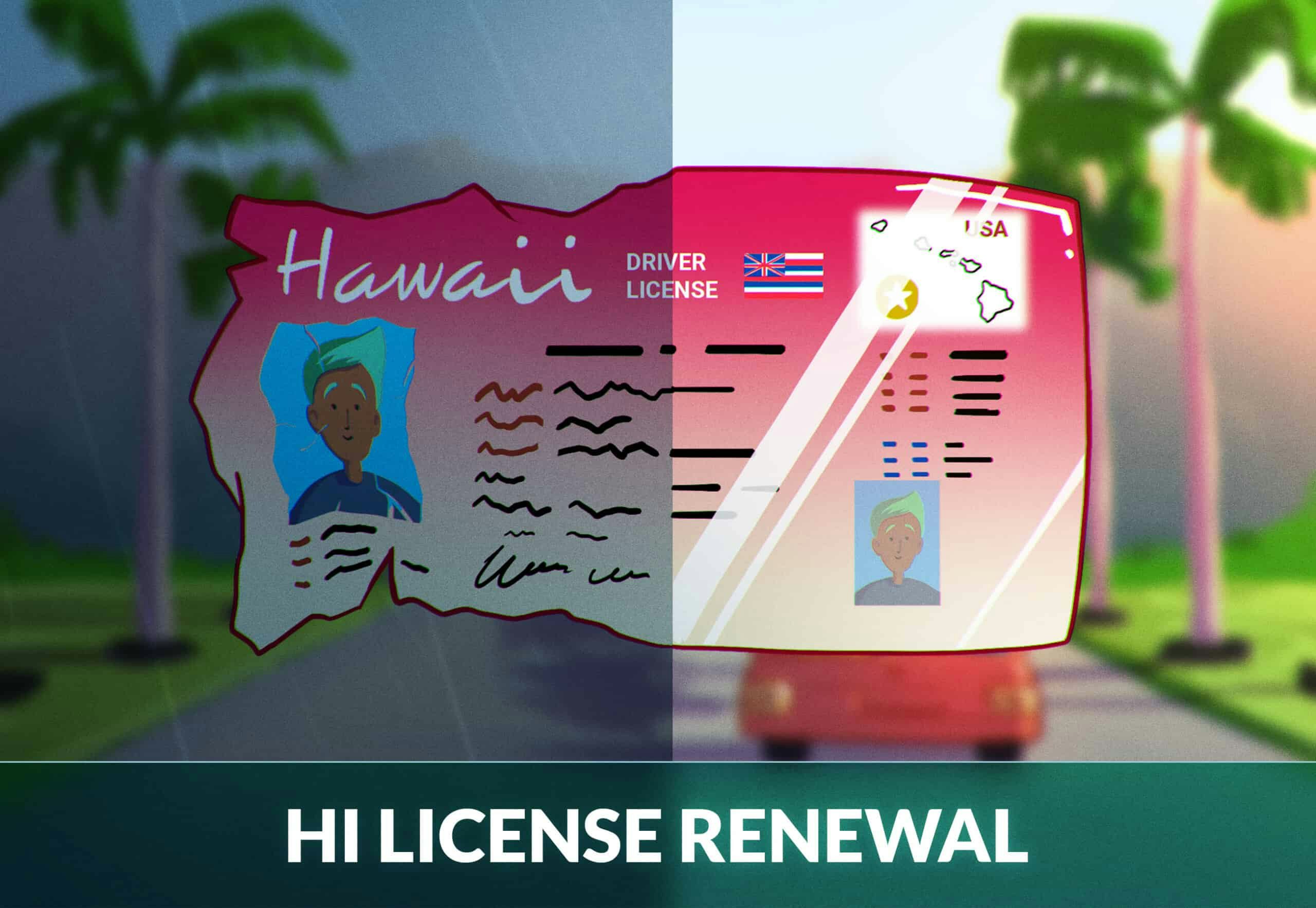 hawaii drivers license template psd free download